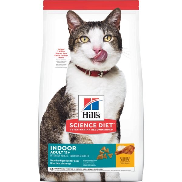Hills Science Diet Gato Indoor 11+ Sabor Pollo 3.5 lb