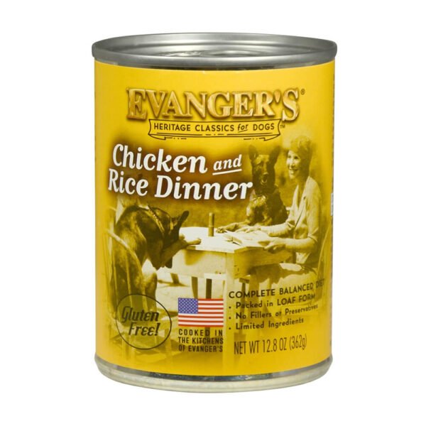 Evangers Perro Lata Pollo y Arroz 354 gr