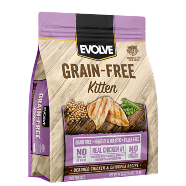 Evolve Grain-Free Gatitos Pollo y Arroz 1.24 kg
