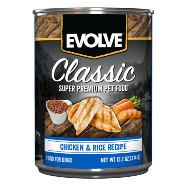 Evolve Lata Perro Sabor Pollo 374 gr