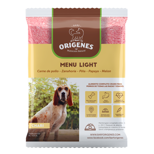 Orígenes Menú Light Perro Pollo 500 gr