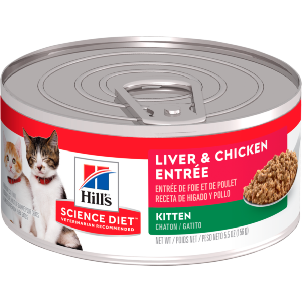 Hills Science Diet Kitten Lata Liver & Chicken Entrée 5.5 oz